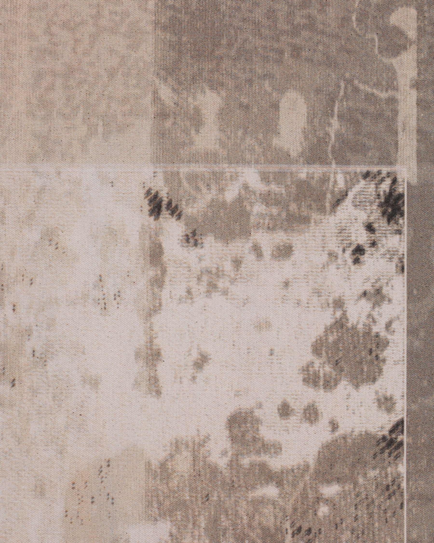 Textured beige and brown patterned wallpaper