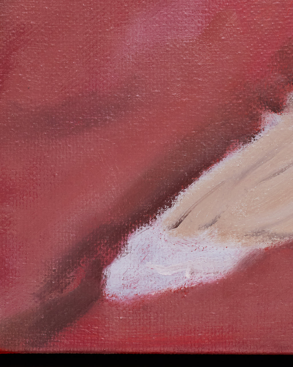 Abstract art with red and beige colors