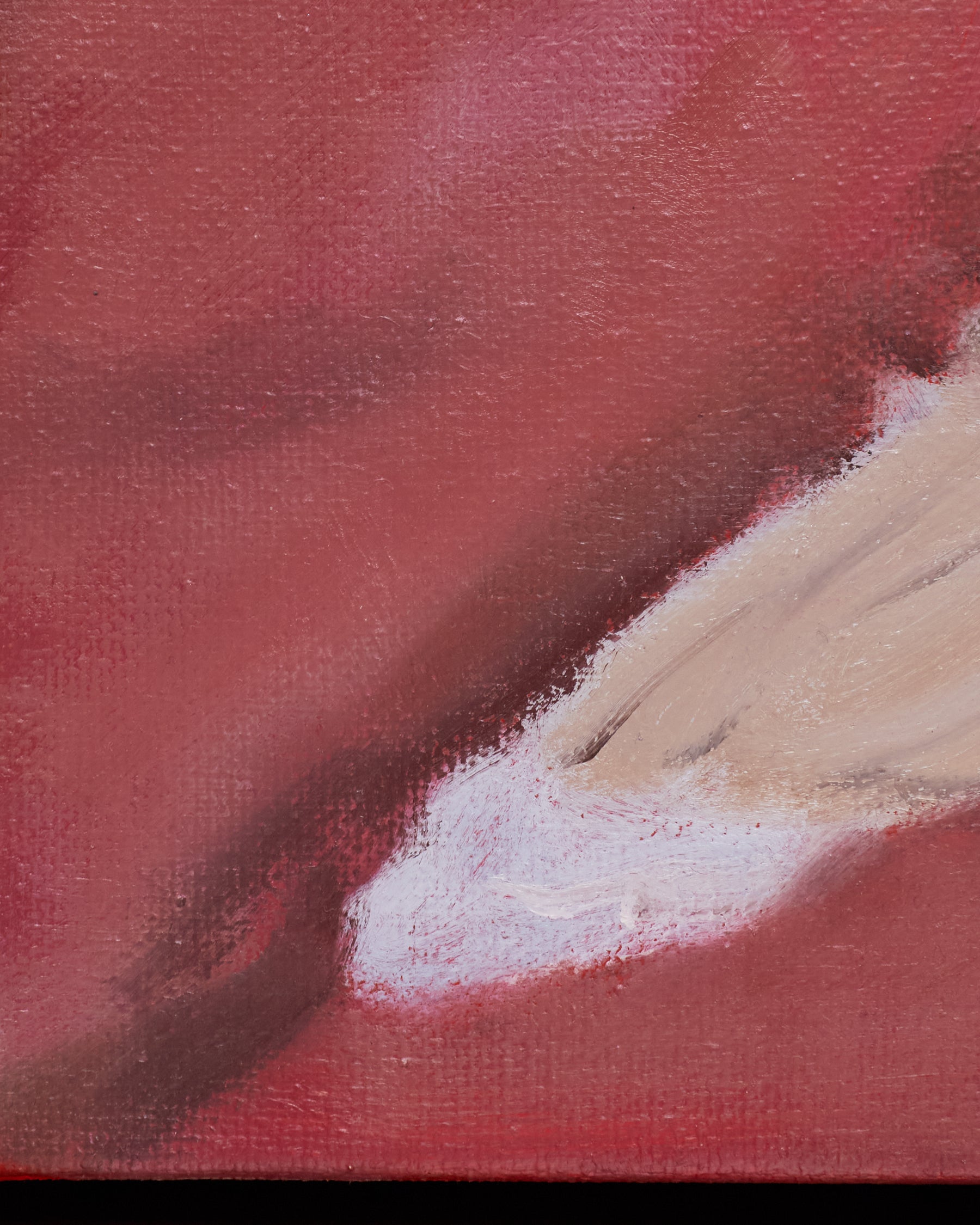 Abstract art with red and beige colors