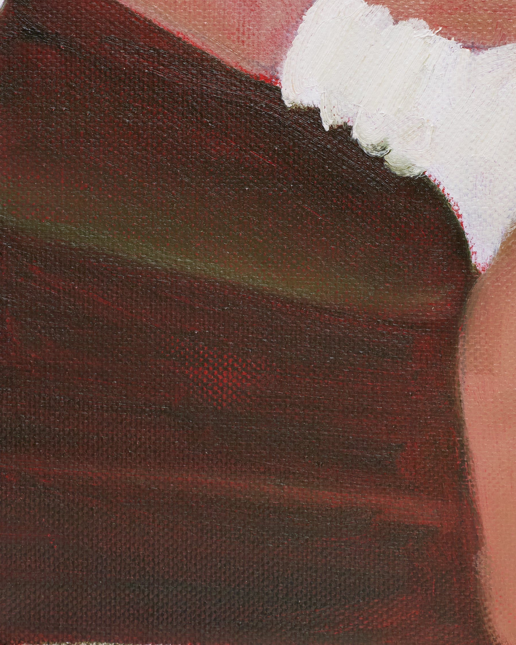 Close-up of a textured surface with brown and white colors